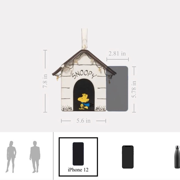 Peanuts X Kate Spade Snoopy 3D Dog House Crossbody Featuring Woodstock MSRP $449 - Picture 16 of 17